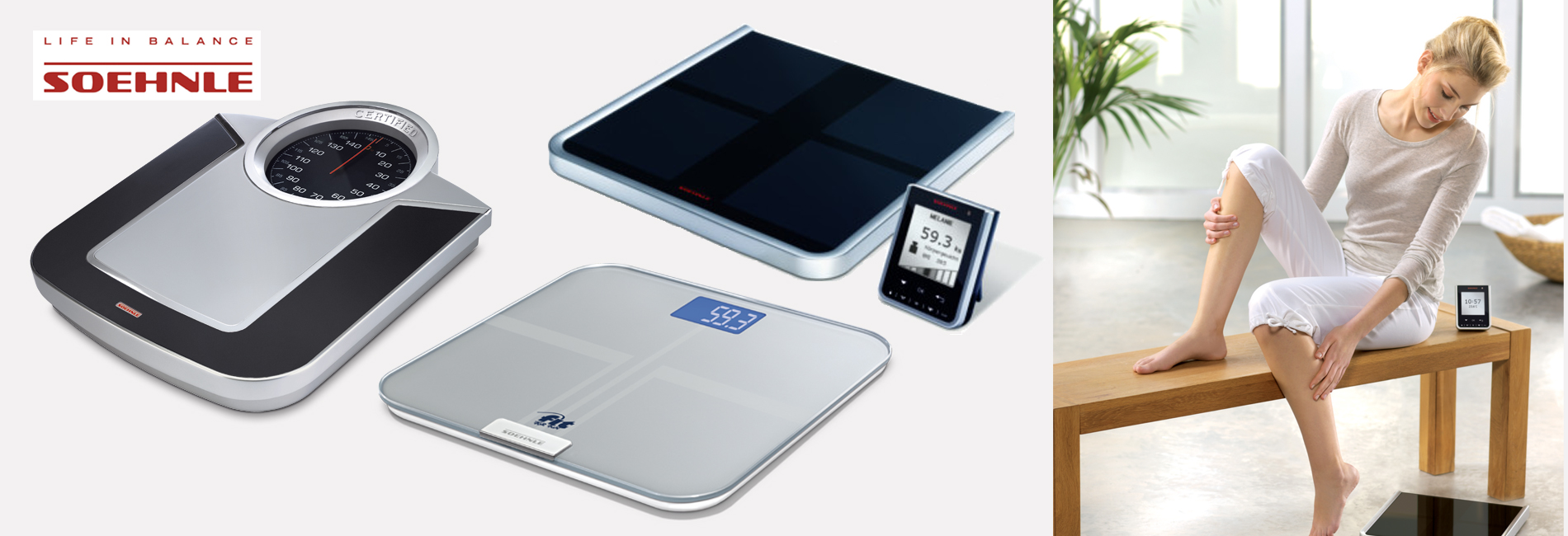 Soehnle Life in Balance : Discover our varied product range!  Personal Scales :  Body Analysis Scales, Digital Personal scales, Analogue Personal scales, Luggage Scale 