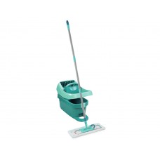 Set Bucket Mop Press with foot operation and rollers with Floor wiper Aluminium handle  micro duo XL 42 cm