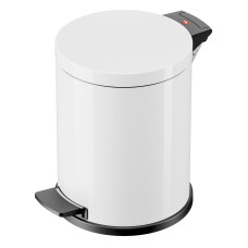 Hailo Solid S  White ,Pedal Bin with plastic inner bin 4L