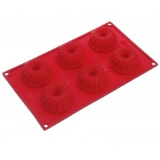 Dr. Oetker Silicon Mini Bundt cake mould/ tray with 6 cups- 5 cm