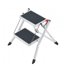 Hailo Steel Folding step Stool MINI White