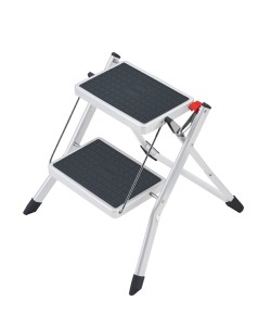 Hailo Steel Folding step Stool MINI Whit..