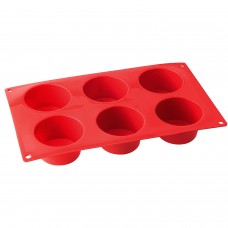 Dr. Oetker Silicone Muffin Tin,  6 Cups, 5.5 cm Condition : Cover damage