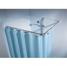 Angular Shower curtain rod