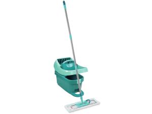  Set Bucket Mop Press with foot operation and rollers with Floor wiper Aluminium handle  micro duo XL 42 cm