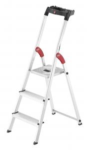 Aluminium  LADDERS  with  multi function tray.  STANDARDLINE  L60 -3 step 