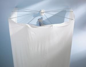 Kleine Wolke Spider Shower Curtain Set White