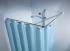 Angular Shower curtain rod