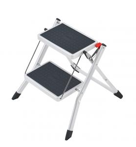 Hailo Steel Folding step Stool MINI White